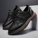 Men Comfy Round Toe Oxfords Lace Up Casual Shoes