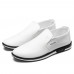 Men Breathable Slip On PU Leather Loafers Casual Business Shoes