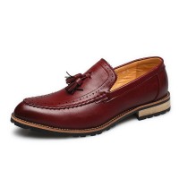 Men Microfiber Leather Casual Slip On Driving Shoes